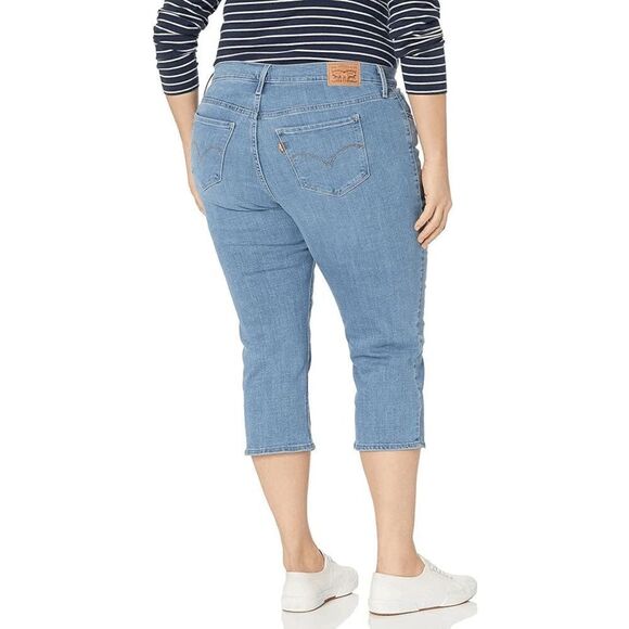 Levi's Women's Plus Size 311 Shaping Skinny Capri Jeans - Slate Edge 20W - Picture 5 of 6